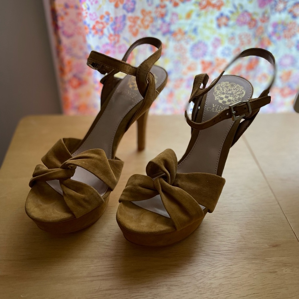 New Vince Camuto Philicia Suede Platform High Heels